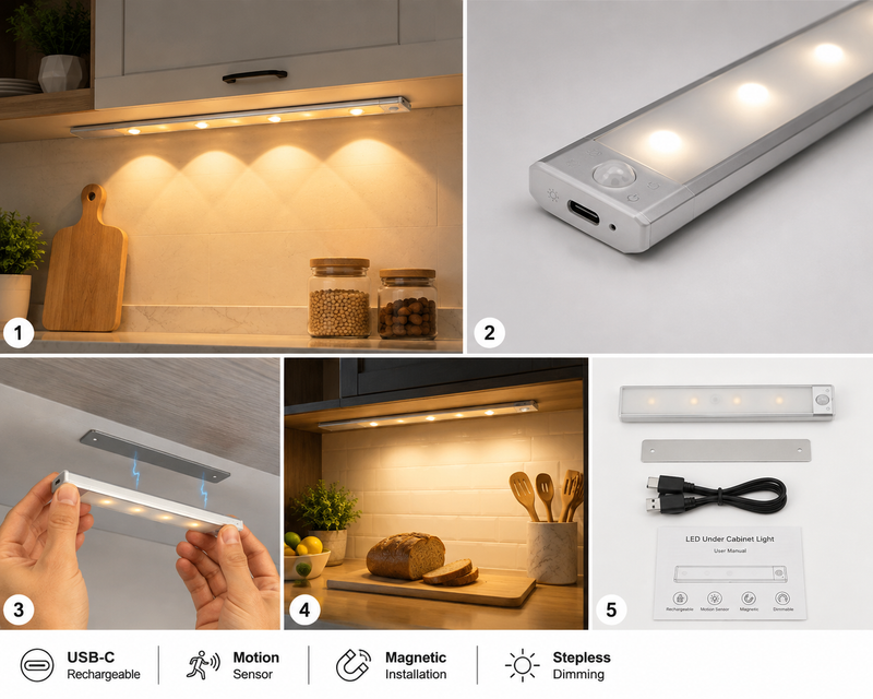 Rechargeable LED Under Cabinet Lights